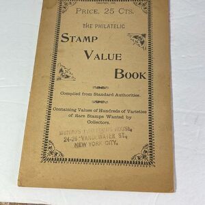 Antique Ephemera The Philatelic Stamp Value Book( pamphlet).